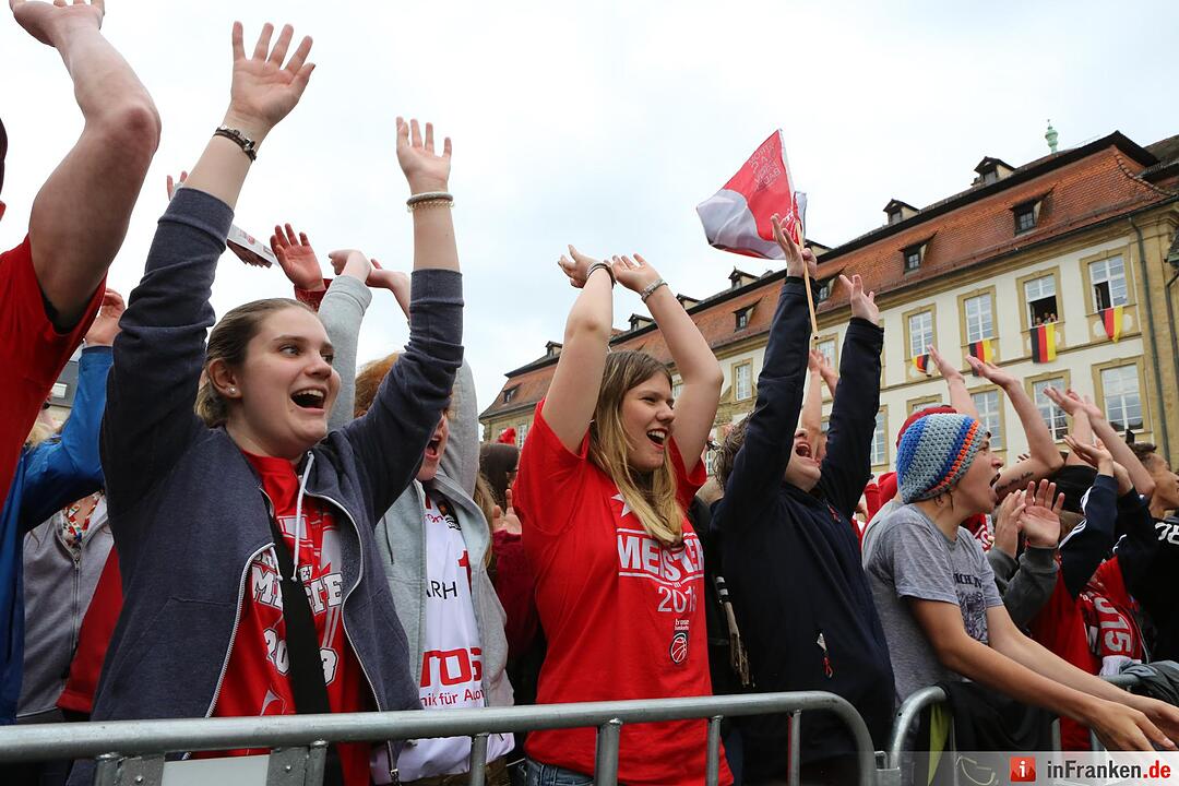 Brose-Baskets zum  achten mal Meister; Foto: Barbara Herbst