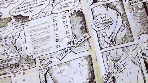 Ein Kunststudent fertigte diesen Comic