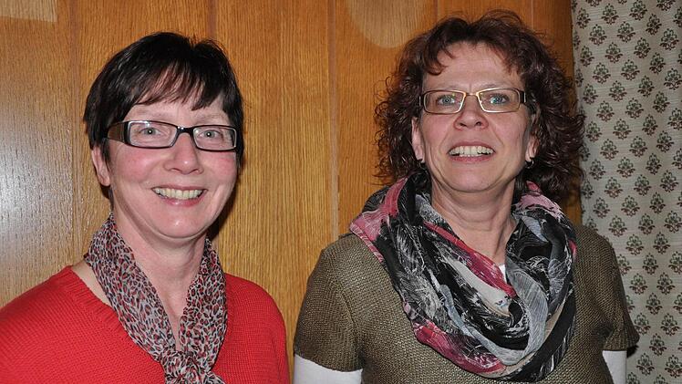 Neu gewählt wurden Brigitte Richter (Beisitzerin) und Marion Herbert (stellvertretende Vorsitzende). Foto:Petra Heurich