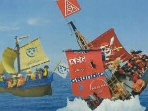 Dieses Bild ist auf dem Flugblatt abgedruckt, das bei Playmobil kursiert. Darunter steht unter anderem: "Die IG Metall hat schon einige Schiffe ,absaufen lassen‘... " Quelle: IG Metall