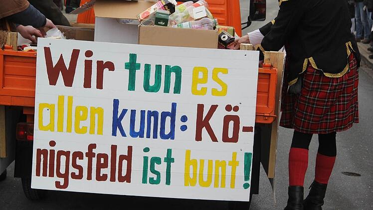 Beim Faschingsumzug in Königsfeld Foto: Georg Stöhr