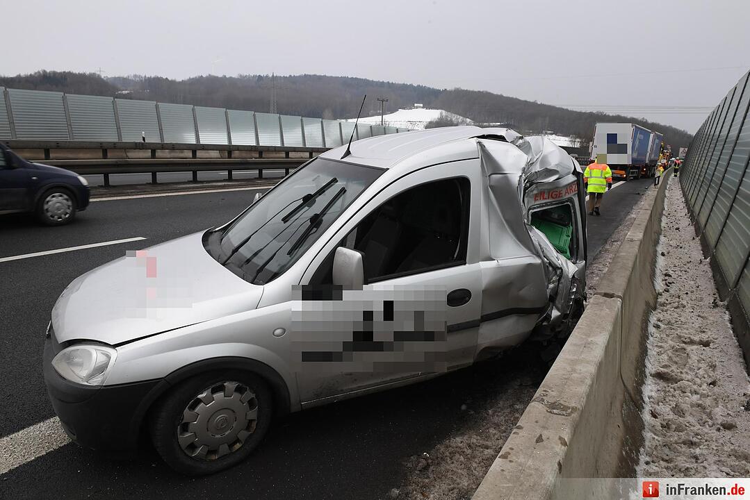 Unfall auf der A73 im Kreis Bamberg