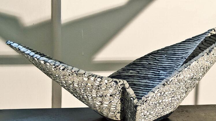 "Gestricktes" Objekt von Sigrun WassermannFoto: Jochen Berger