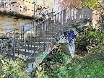 Bamberg: "Schmierschrift" zum Nahost-Konflikt am Adenauerufer - Kripo sucht Zeugen