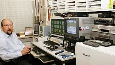 Heute verbringt Günter Streit viele Stunden in seinem digitalen Schneideraum.