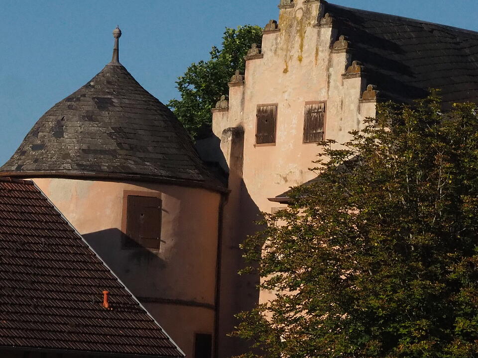 Das verlassene Dorf Bonnland darf bei einer Wanderung durch den Truppenübungsplatz Hammelburg nicht fehlen. Foto: Jürgen Schmitt