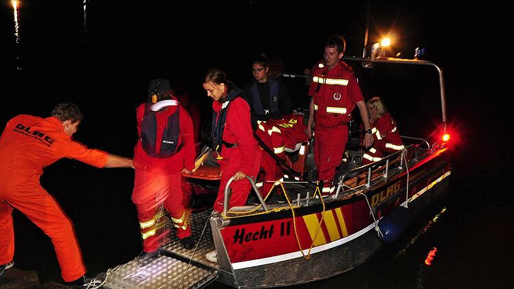Bei der "Nacht der Wasserrettung" lief der Einsatz mit den Rettungsbooten auf dem Ellertshäuser See (Bild).