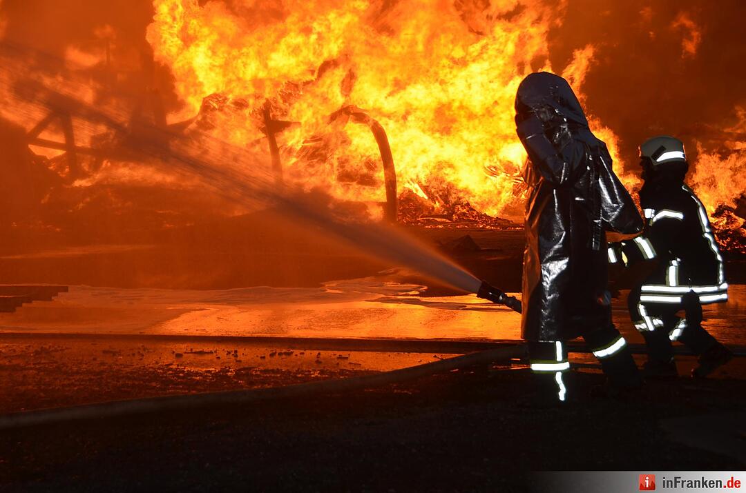 Brand im Sägewerk Untererthal