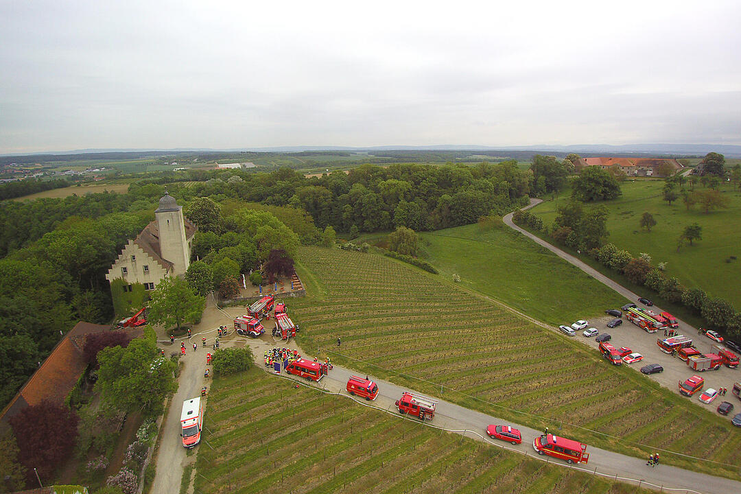 Feuer in der Hallburg