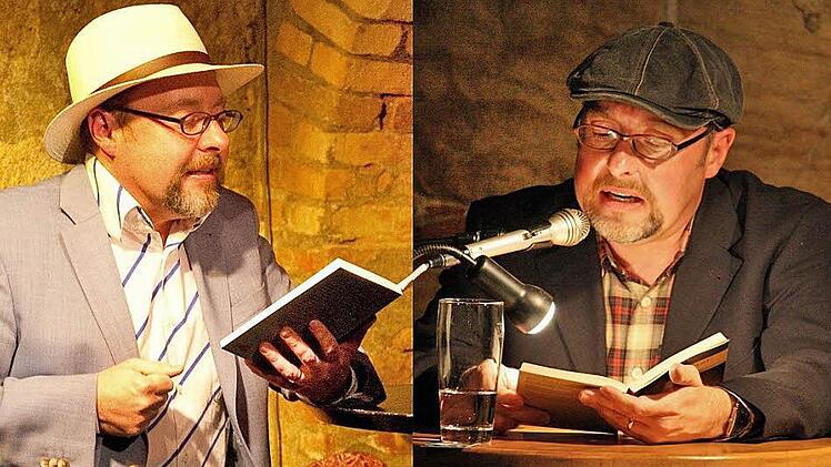 Staatsanwalt Brandeisen und Kommissar Küps (von links) lesen im Club Kaulberg am 26. Oktober aus ihren neuen Fällen - (jede   Ähnlichkeit mit dem Bamberger Autor Thomas Kastura ist selbstverständlich rein zufällig). Foto: pr