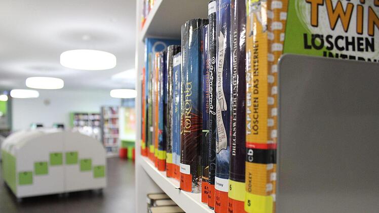 Ein Blick in die Regale der Kreisbibliothek,. Foto: Anna-Lena Deuerling