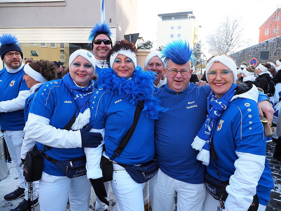 Eine der ersten Faschingsumzüge in der Region