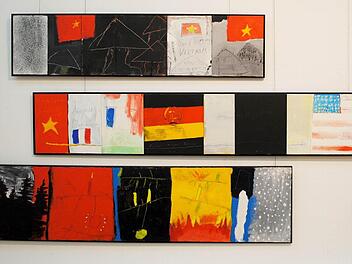Gemalt, gezeichnet, gekritzelt, geschrieben, collagiert: Ulrich Kliebers Kunstwelt.  Fotos: Carolin Herrmann