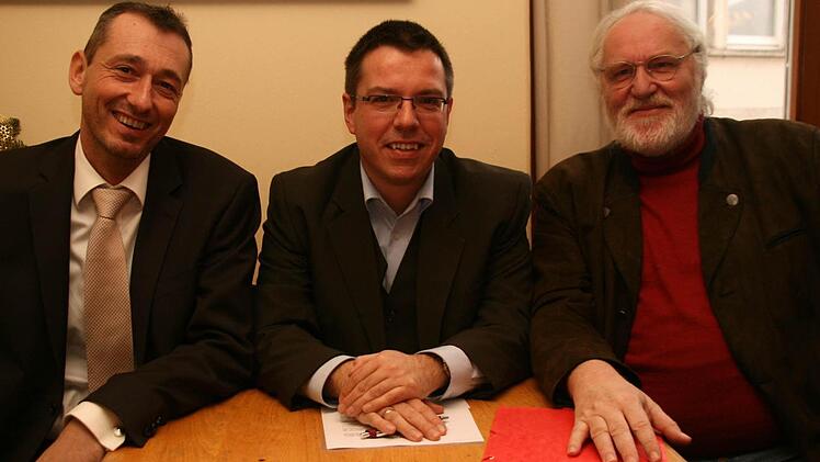 FDP-Ortsverbandsvorsitzender Michael Otte, Kreisvorsitzender Thomas Nagel und Veit Pöhlmnann (von links).  Foto: Archiv