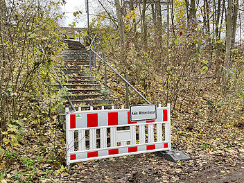 Nürnberg sperrt einen Teil der Treppenanlagen im Stadtgebiet - "Kein Winterdienst" Nürnberg sperrt einen Teil der Treppenanlagen im Stadtgebiet - "Kein Winterdienst"