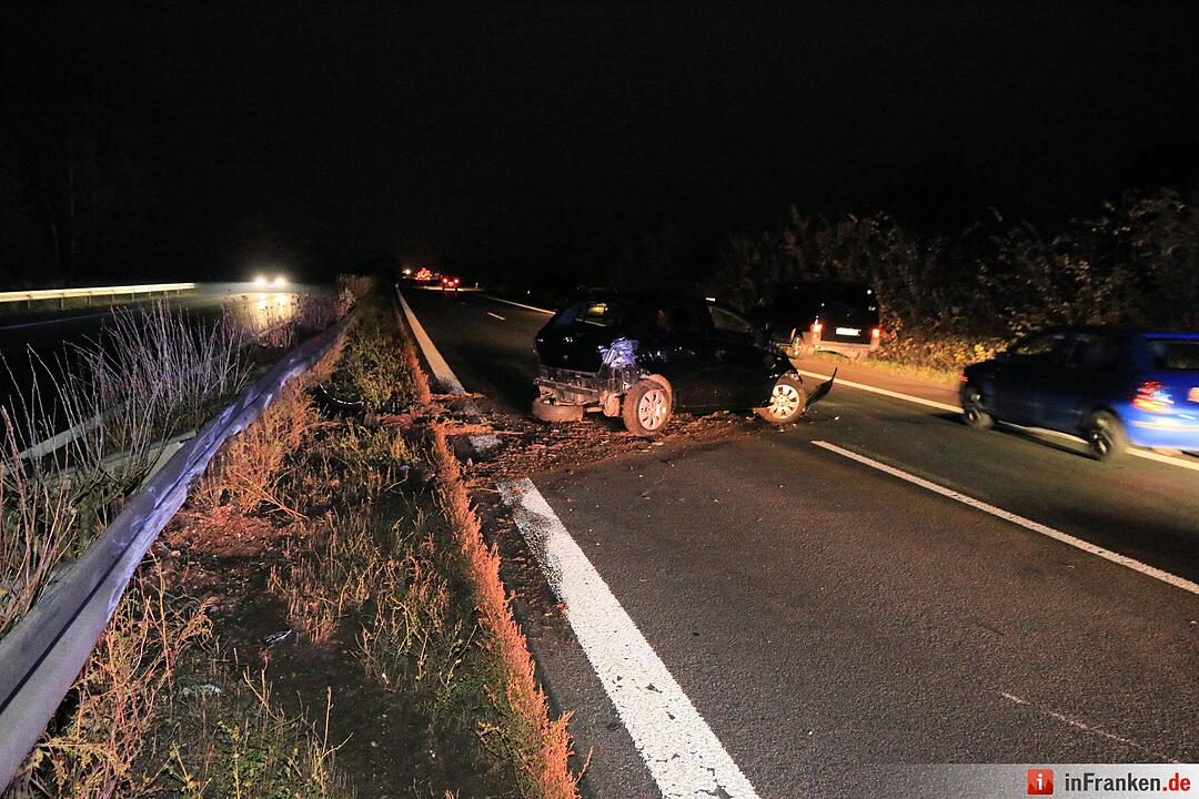 Karambolage auf der A70 bei Oberhaid