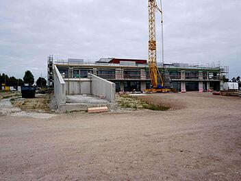 Bei der Kindertagesstätte Herzo Base II verzögert sich die Fertigstellung. Foto: Richard Sänger
