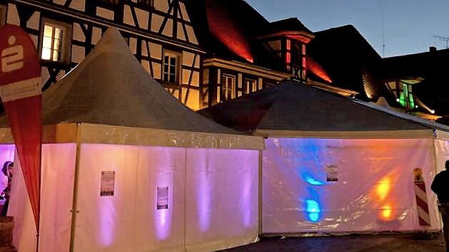 Der Kulturpavillon, der in den vergangenen Jahren beim "hin & herzo"-Festival in der Hauptstraße aufgebaut wurde, könnte nicht sinnvoll betrieben werden. Foto: Richard Sänger (Archiv)