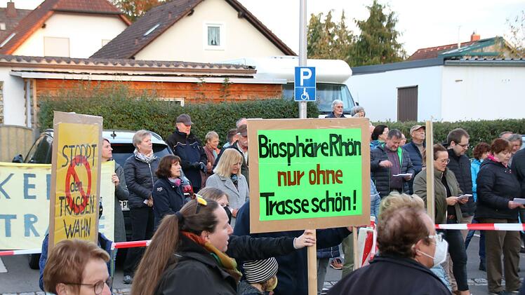 Eindrücke von der Demo gegen die P 43 in Elfershausen.