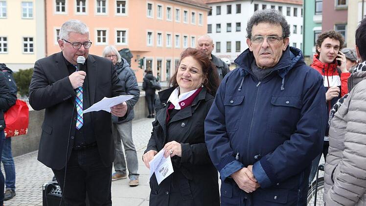 Demonstration in Bamberg am Internationalen Tag gegen Rassismus. Foto: Barbara Herbst