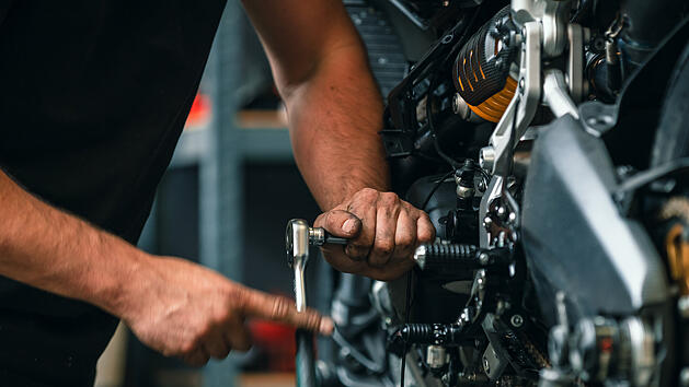 Motorrad, Motorradfahrer, Biker, Technik-Check