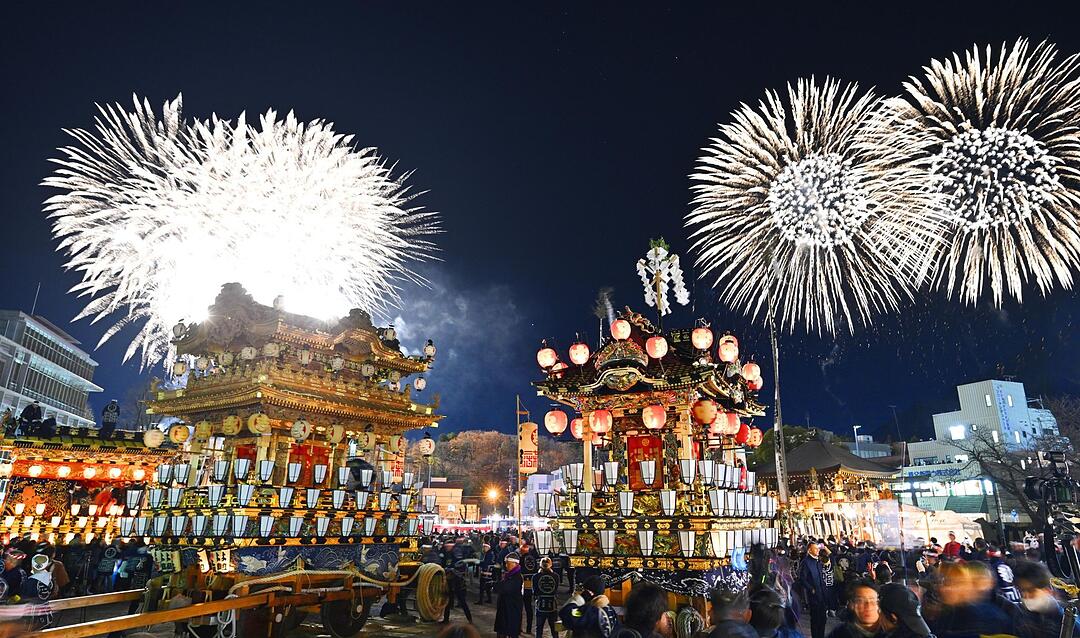 Nachtfest von Chichibu in Japan
