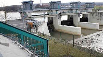 Die Schleuse in Neuses: Wie lange wird hier noch gearbeitet?