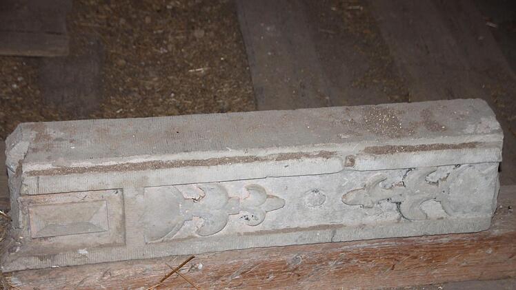 Fundstück im Ebenhäuser Schloss.Heike Beudert