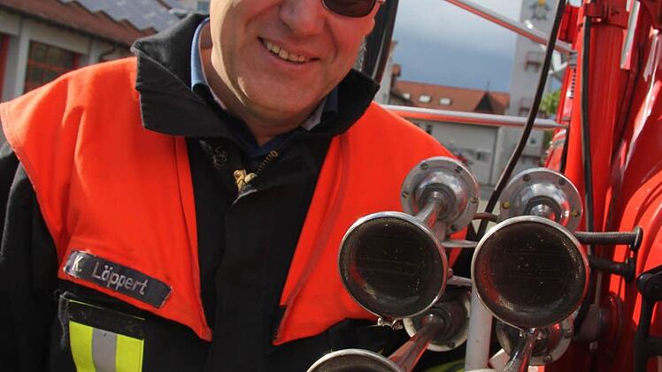 Auch das Martinshorn funktioniert noch.