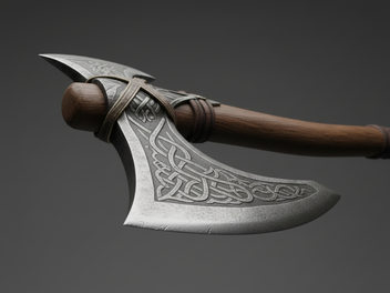 In bayerischer Innenstadt - Frau raubt mit Wikingeraxt Leute aus