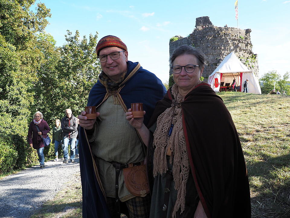 Auf der Burgruine in Bad Kissingen