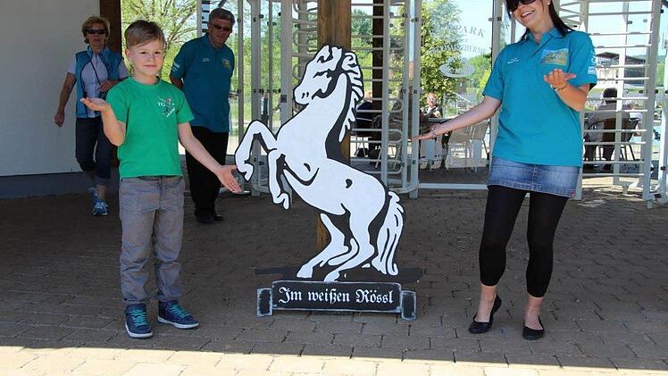 Werbeaktion im Kurpark  Foto: Theatergruppe Schwürbitz