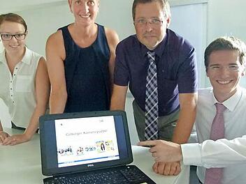Sie wollen Hilfestellung bei der Berufswahl geben und Zukunftsorientierung vermitteln (von links): Heidi Müller, Elke Susanne Gillardon, Stefan Hinterleitner und Sebastian Wlasek.  Foto: Lothar Weidner