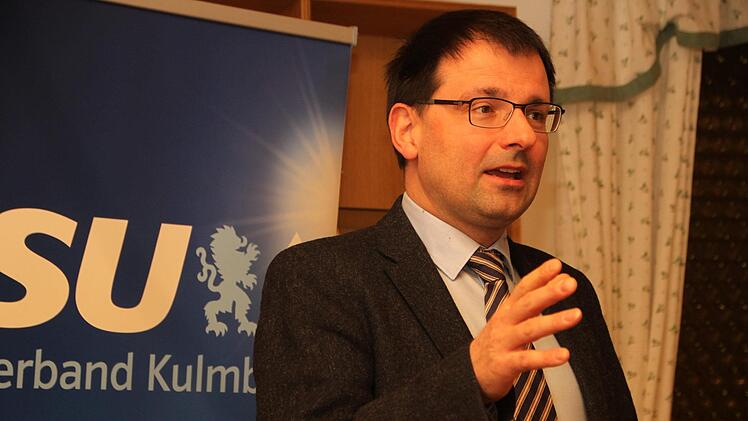 Martin Schöffel beim politischen Aschermittwoch der CSU im Gasthof Geuther. Foto: Jürgen Gärtner