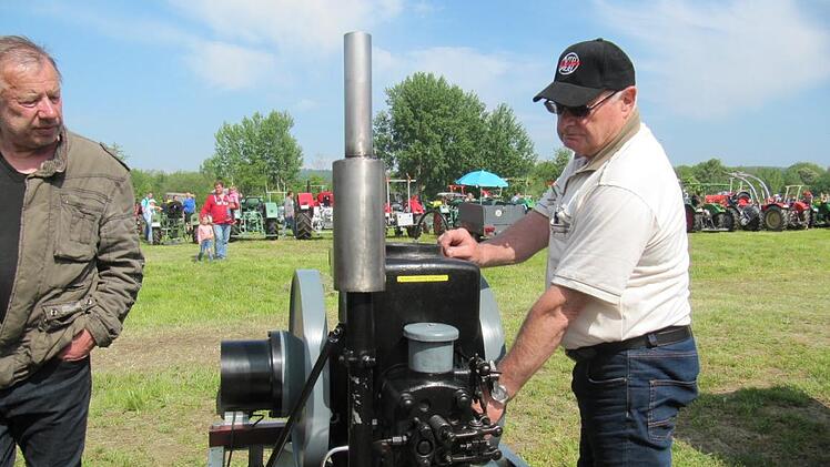 "Feinstaub produziert dieser Motor nicht, aber Grobstaub": Andreas Porzner über seinen Verdampfer-Standmotor von Deutz, Baujahr 1939.