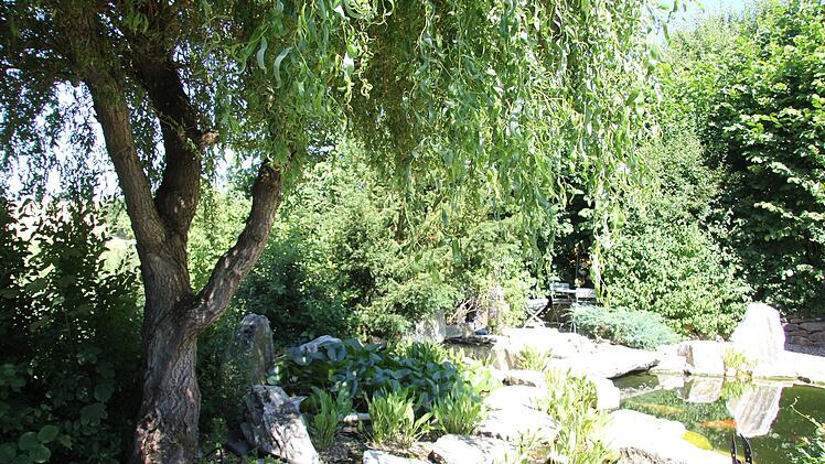 Gartenteich bei Gabi und Michael Herler Foto: Alexandra Kemnitzer