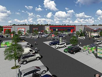 So soll der neue Markt mit seinen Außenflächen aussehen. Foto: Grafik/privat