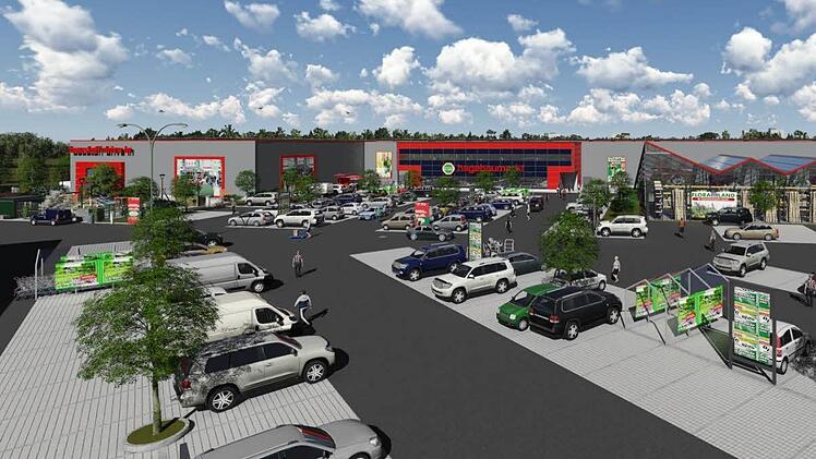 So soll der neue Markt mit seinen Außenflächen aussehen. Foto: Grafik/privat