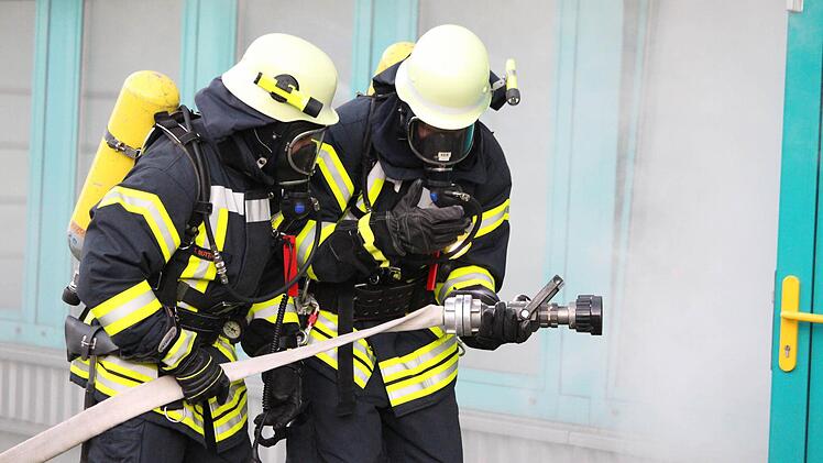 Großübung beim Bekleidungszentrum der Bundeswehr. Foto: Sebastian Schmitt-Mathea