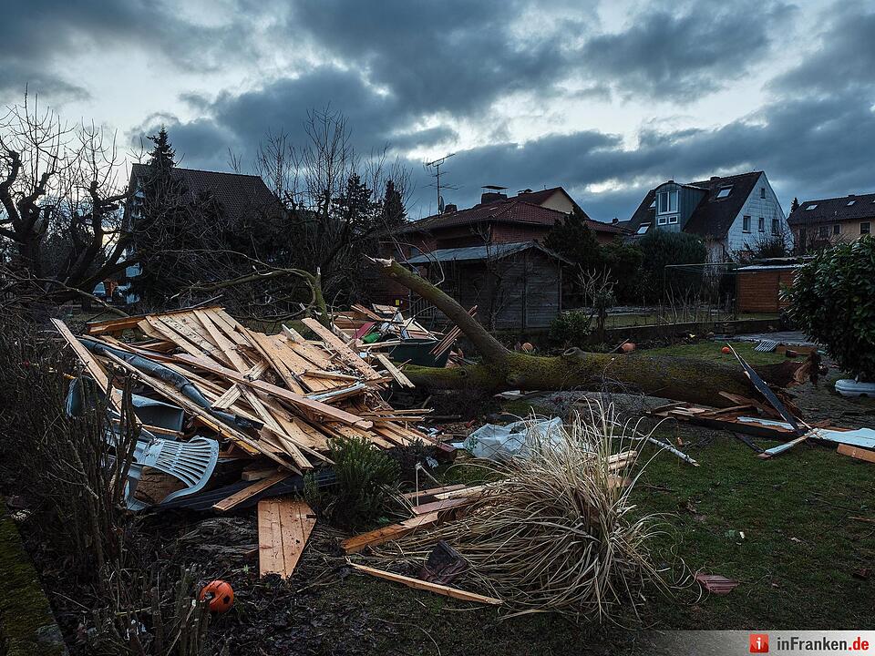 Tornado in Kürnach - Tag danach