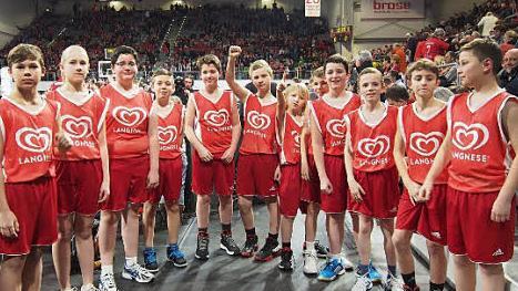 Die U12 der DJK Eggolsheim in der Brose-Arena  Foto: DJK Eggolsheim