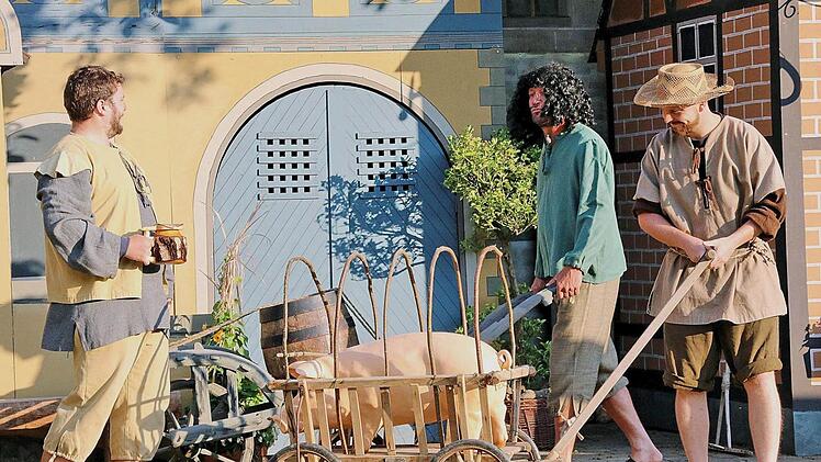 Szene aus "Der Medicus vom Orient" in Poppenlauer. Dieter Britz
