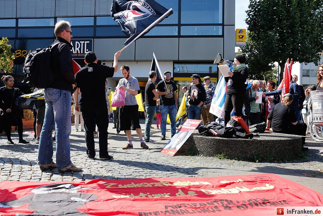Demonstration vom Bündnis gegen Rechtsextremismus und Rassismus in Bamberg