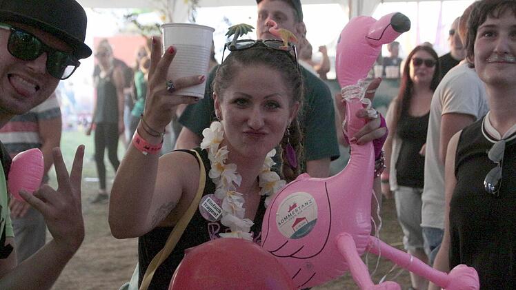 "Hier steppt die Kuh", so lautete das Motto dieser Veranstaltung. Aber im Notfall tut es auch ein Flamingo.