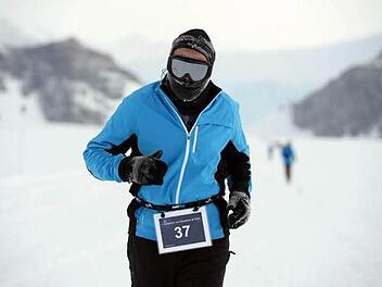 Jürgen Schuster aus Forchheim war der Marathonlauf in der Antarktis ein einmaliges Erlebnis auf einem der exotischsten Kontinente der Welt.  Fotos: Mike King