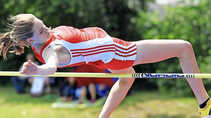 Dominique Sauer überzeugte gleich bei ihrem ersten Siebenkampf. Foto: Theo Kiefner