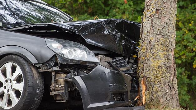Weil sie einem Tier ausweichen wollte, krachte eine Frau in Gottsmannsgr&uuml;n gegen einen Baum und wurde schwer verletzt. Symbolfoto: benjaminnolte (Adobe Stock)