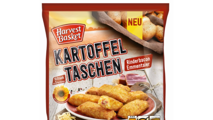 Harvest Basket Kartoffeltaschen Rinderbacon Emmentaler, 600g
