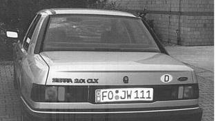 Aus der Fahrertür dieses Wagens fielen am 12. Oktober 2000  die tödlichen Schüsse. Foto: FT-Archiv