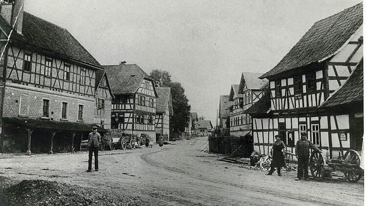 So hat die Gauerstadter Ortsmitte früher ausgesehen.